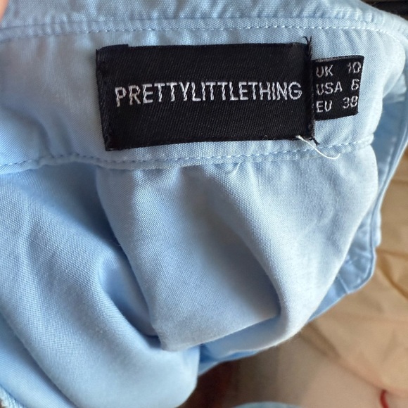 PrettyLittleThing Light Blue Long Sleeve Dress - Picture 5 of 10